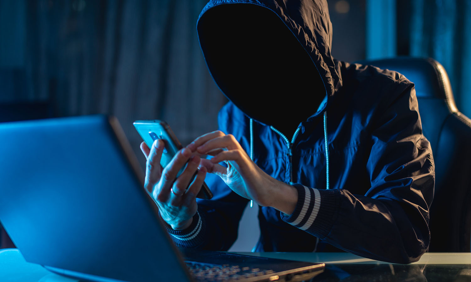 Cyber Hacker stealing information