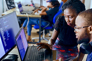 Software Developers Software Developers working on problem