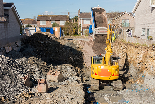 residential excavation site