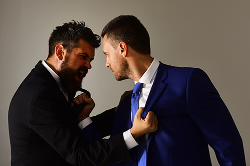 Customers Two Customers Fighting