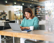 A self-employed professional researching her insurance options.