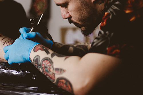 Tattoo Error Tattoo artist making an error