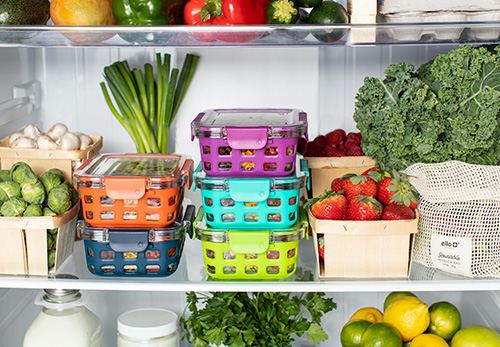 Food inside refrigerator