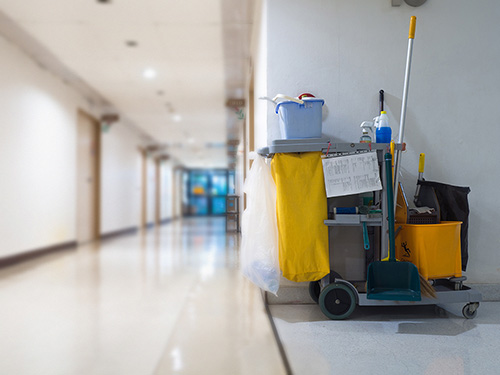 Cleaning tools cart