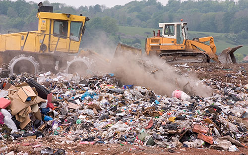 Landfill dump
