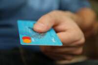 A credit card being used in a fraudulent act