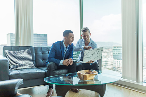 executive-business-coach executive coach with client