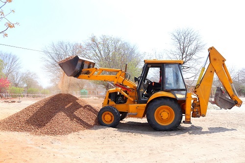 heavy construction equipment - backhoe