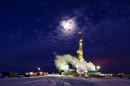 oil rig in Canada