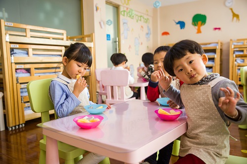 Children at a daycare business