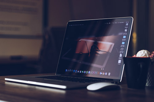 laptop left on table