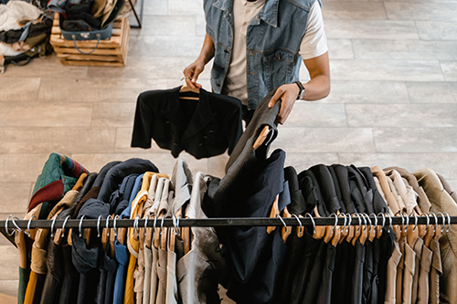 store employee at clothing shop