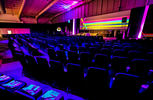 Trade-Conference-Stage Trade conference stage overnight