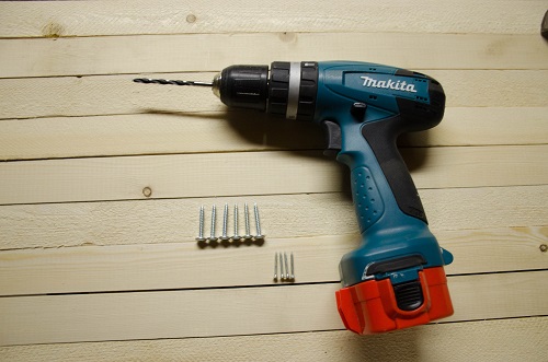 A new power drill received as a present.