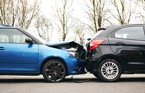 business vehicle in an car accident