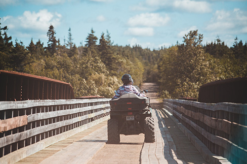 customer on an ATV tour