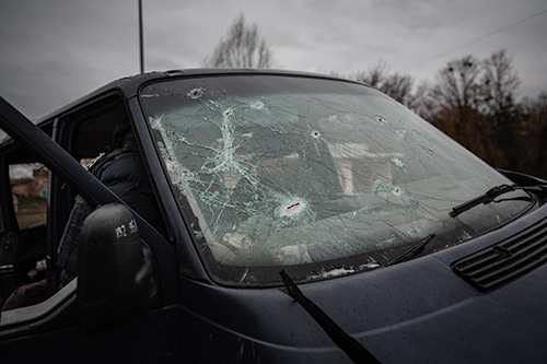 cracked-windshield broken windshield from storm