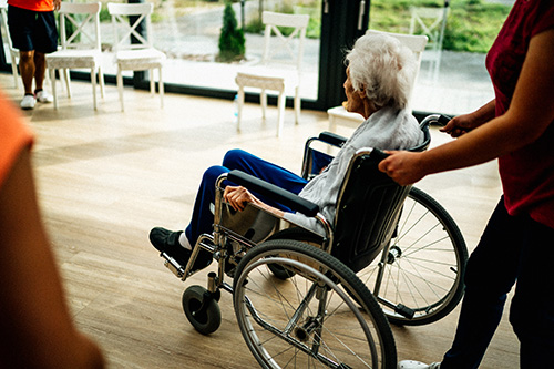 caregiver-and-patient caregiver with patient