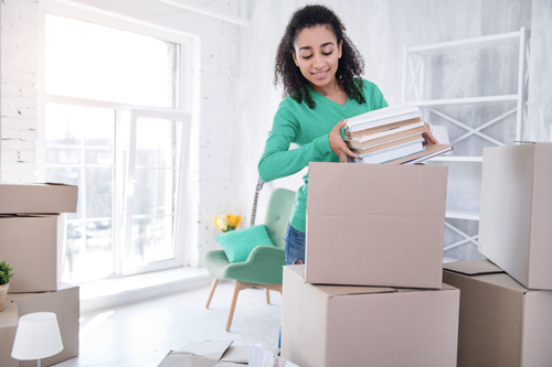 Student moving into apartment