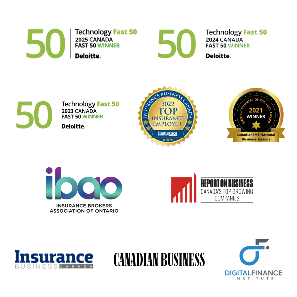 Zen_awards_mobile Zensurance achievements and awards logos.